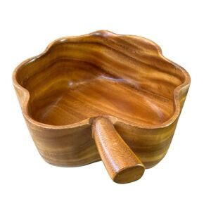 Woods Of Hawaii Monkey Pod‎ Large Serving Bowl Luau Salad Party Boho BBQ Retro